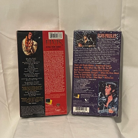 Elvis Presley VHS Concert Tapes Hawaii Comeback Concert Factory Sealed NEW - Picture 2 of 3